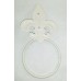 Aunt Chris' Products - Cast Iron Fluer De Lis - Wall Towel Ring - White Color Finish - Victorian Style Wall Hung - Perfect Accent To Any Color Walls! - B01HX5S4DE